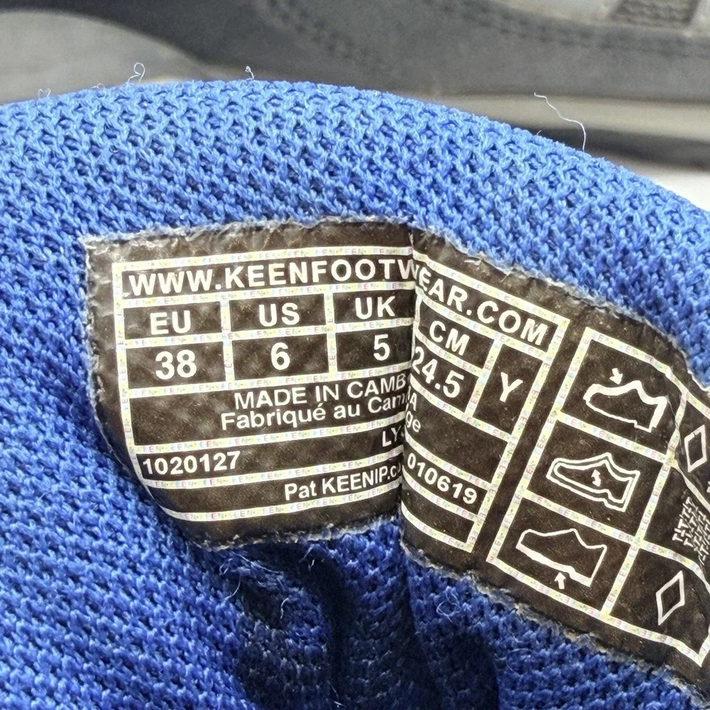 Keen Shoes Men's Sz 6 Gray Blue Targhee Low Hiking